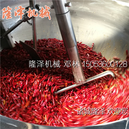 隆澤牌φ1000型燃氣炒鍋一鍋能生產(chǎn)多少斤辣椒醬？