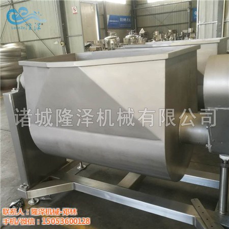 自動高強度裙帶菜橫軸拌料機